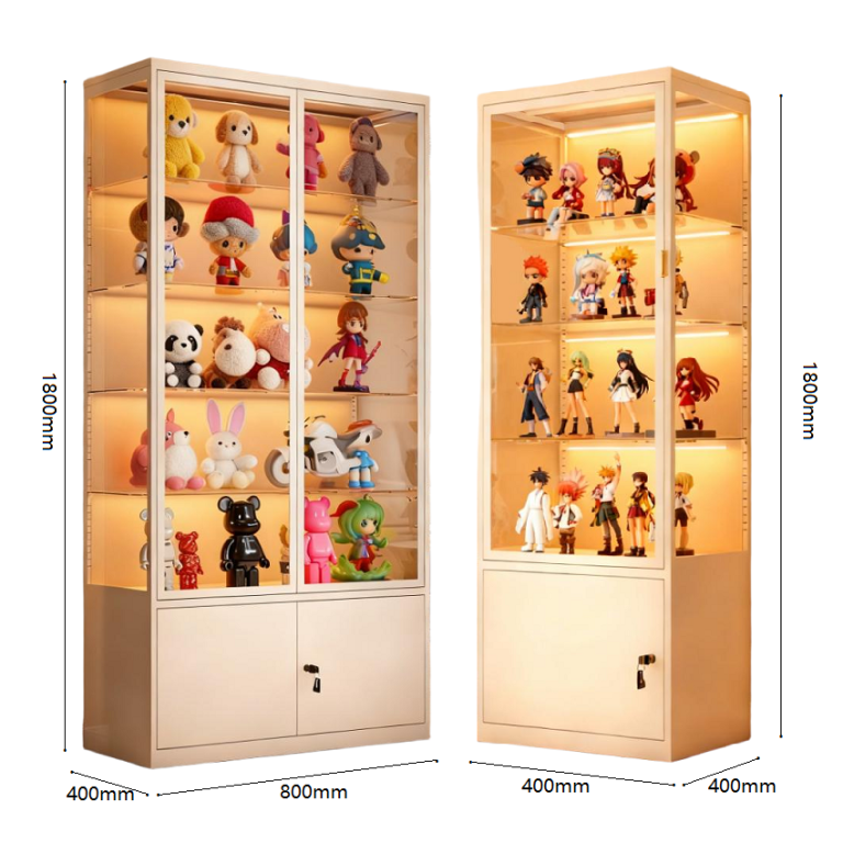 glass metal display cabinets