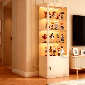 metal glass display cabinet