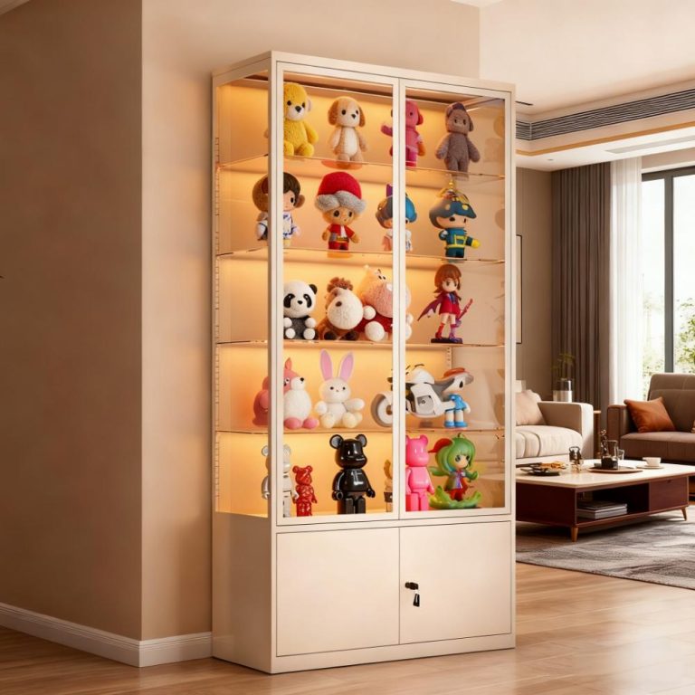 metal glass display cabinets