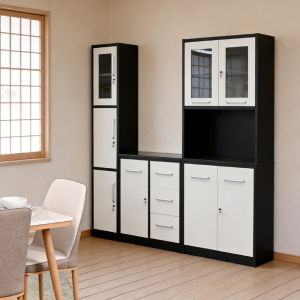 Metal Kitchen Cabinet with Drawers