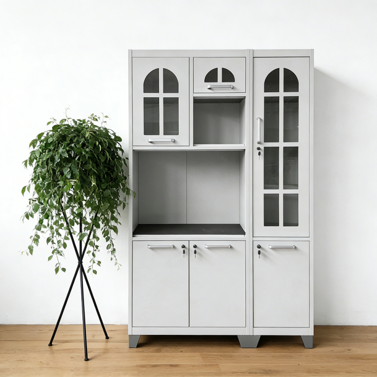 Modern Kitchen Unit with Shelves