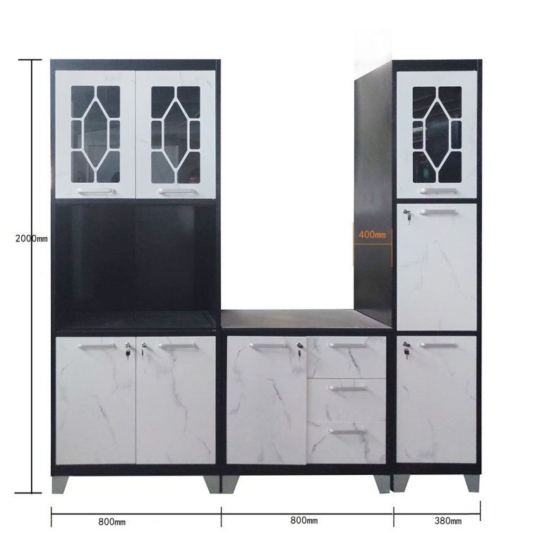 Steel Kitchen Storage Cabinets with Countertop