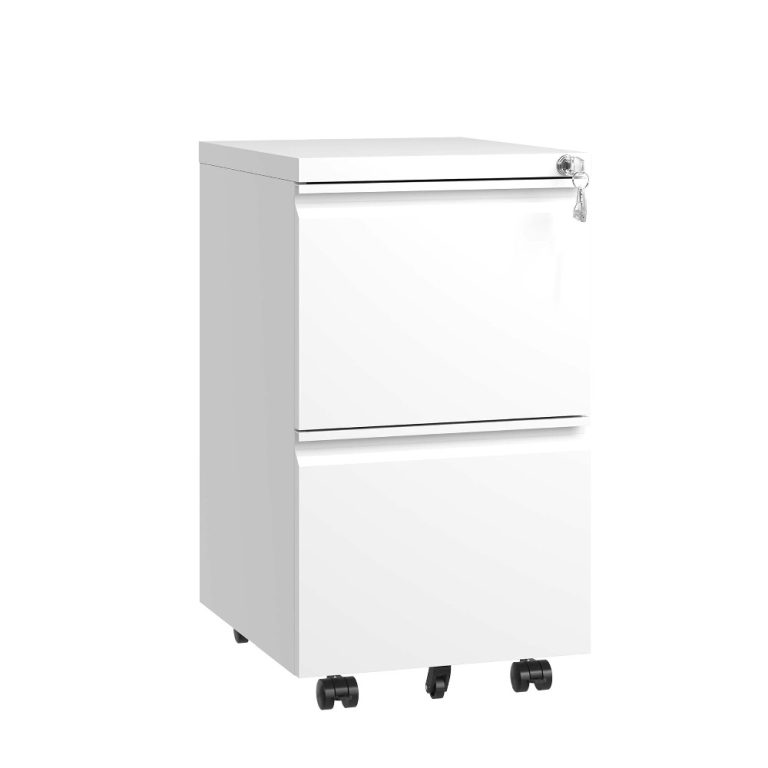 2 Drawer File Cabinet with Wheels