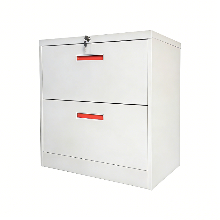 Steel Horizontal File Cabinet 2 Drawer