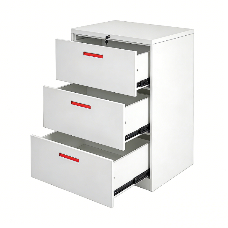 Steel Horizontal File Cabinet 3 Drawer