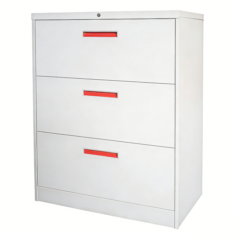 Steel Horizontal File Cabinet 3 Drawer