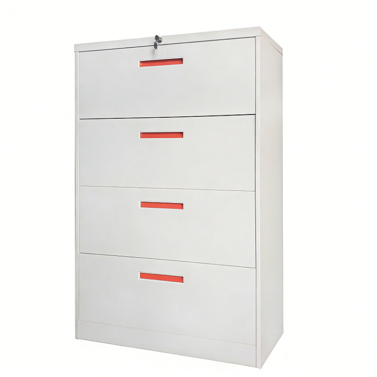 Steel Horizontal File Cabinet 4 Drawers