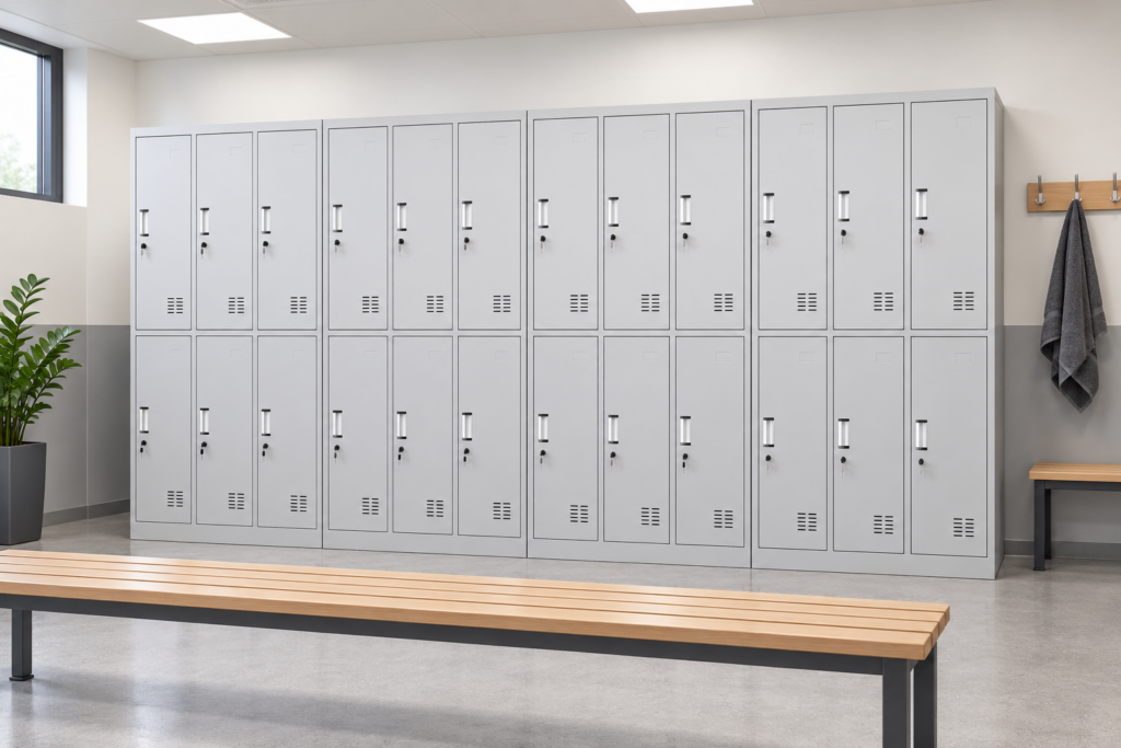 factory 6 door steel locker cabinet